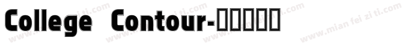 College Contour字体转换
